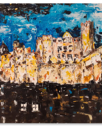 Wertheimer Burg, Leinwand, 100 x 80cm